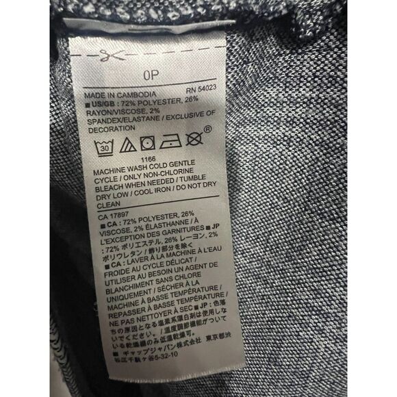 Banana Republic Sleeveless Sheath Dress in Navy Side Stripe Houndstooth Plaid - Picture 5 of 5